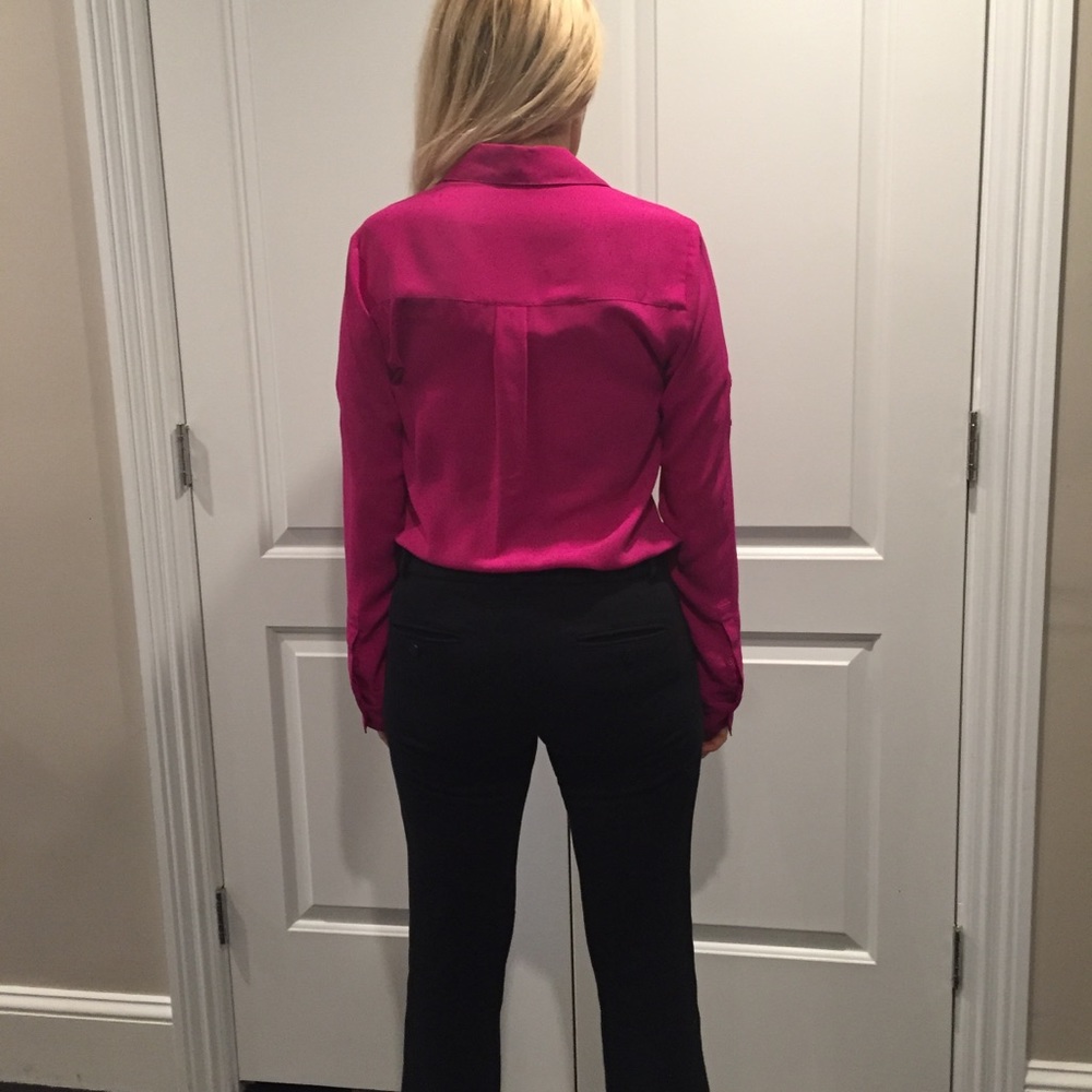 Express original fit Portofino pink blouse size XS - Picture 4 of 7